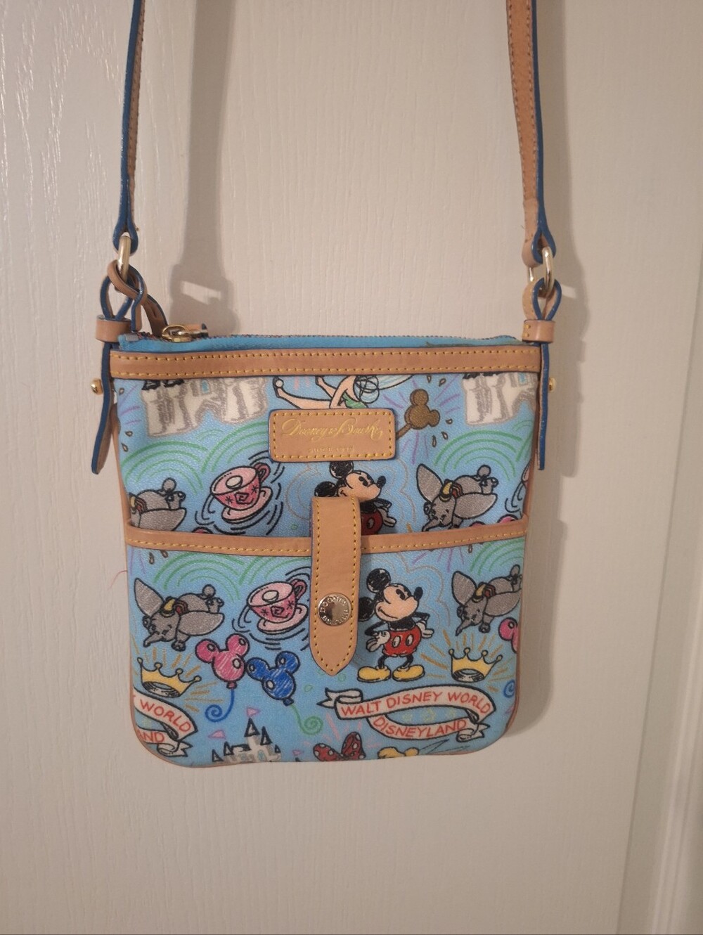 Dooney & Bourke Blue Multicolor Disney Crossbody Bag